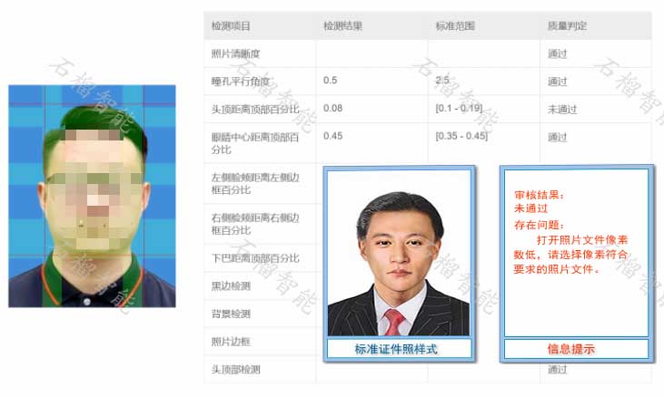 标准证件照 证件照审核