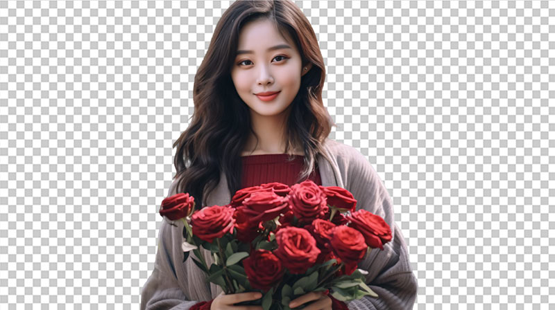 AI智能抠图后生成的高清图片